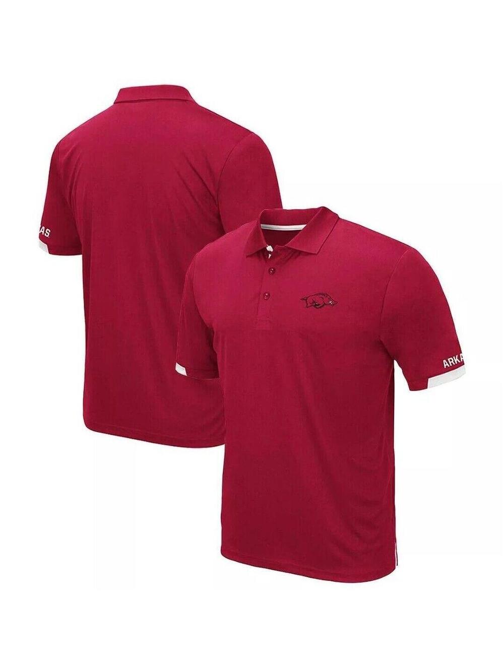 Colosseum Arkansas Razorbacks men's Polo Shirt Sz XL
